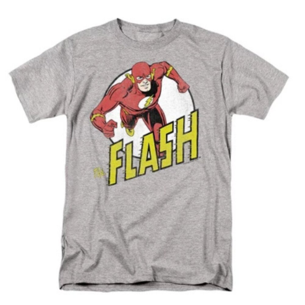 Dc Comics Flash Run Flash Run Short Sleeve Adult T-shirt Size Large